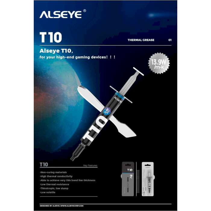 Термопаста ALSEYE T10 2g