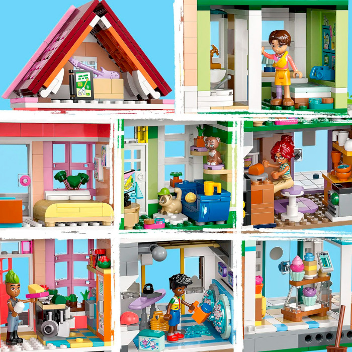 Конструктор LEGO Friends Хартлейк-Сити. Квартиры и магазины 2040дет. (42670)