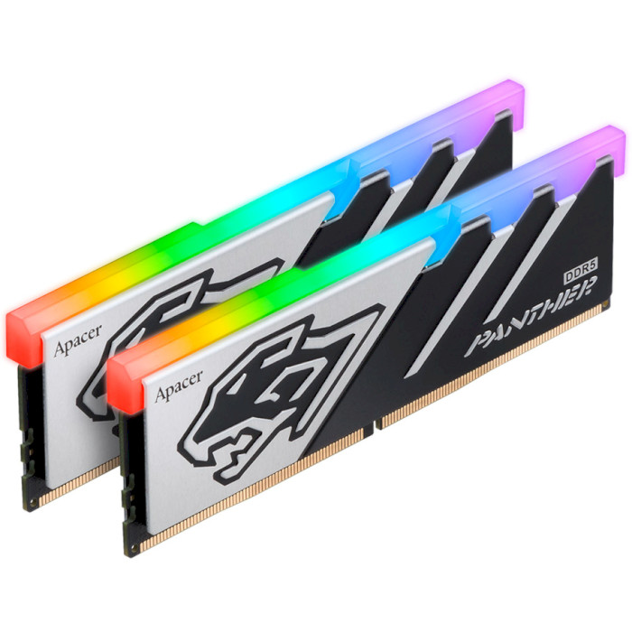 Модуль пам'яті APACER Panther RGB DDR5 6400MHz 32GB Kit 2x16GB (AH5U32G64C5529BAA-2)