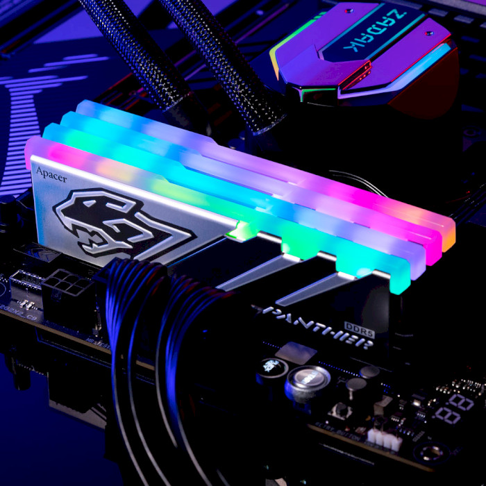 Модуль пам'яті APACER Panther RGB DDR5 6400MHz 32GB Kit 2x16GB (AH5U32G64C5529BAA-2)