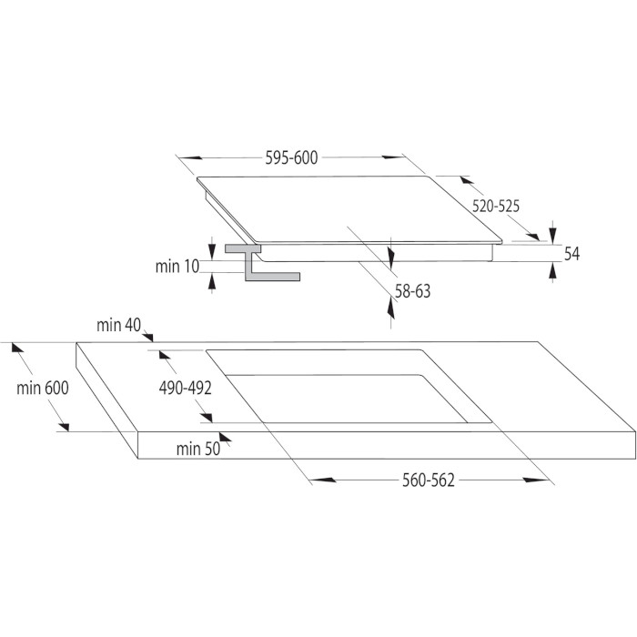 Варочная поверхность индукционная GORENJE GI6421SYW (743645)