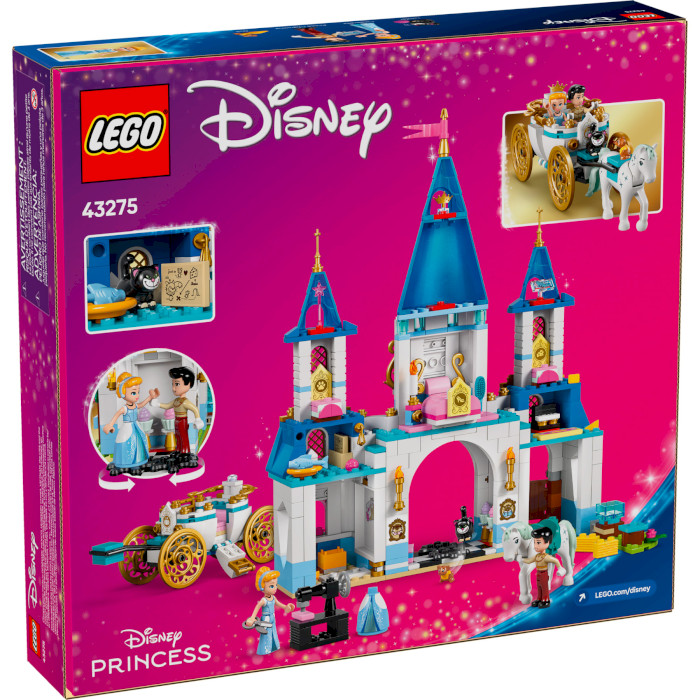 Конструктор LEGO Disney Princess Замок Золушки и карета 596дет. (43275)