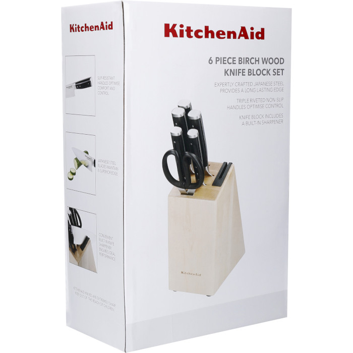 Набор кухонных ножей на подставке KITCHENAID Gourmet 6пр