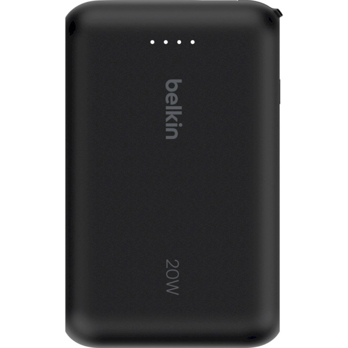 Повербанк BELKIN Boost Charge USB-C PD Power Bank 10K with Integrated Cable 10000mAh Black (BPB021HQBK)