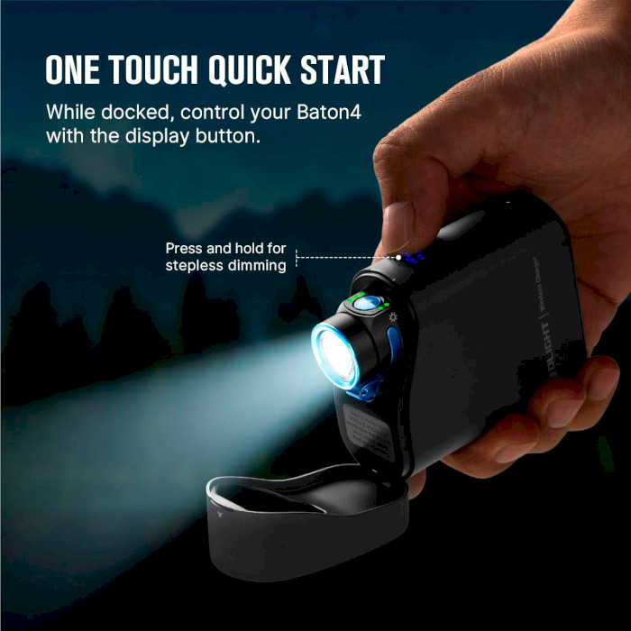 Ліхтар OLIGHT Baton 4 Premium Edition with Charging Case Black