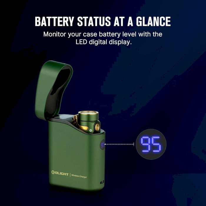 Ліхтар OLIGHT Baton 4 Premium Edition with Charging Case OD Green