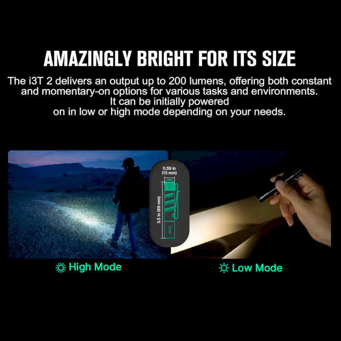 Ліхтар OLIGHT I3T 2 EOS Black