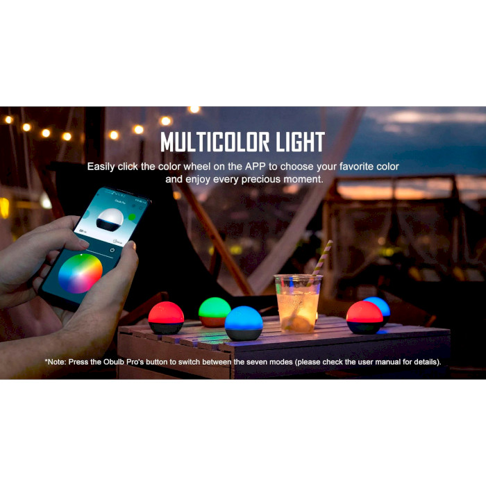 Ліхтар кемпінговий OLIGHT Obulb Pro Blue