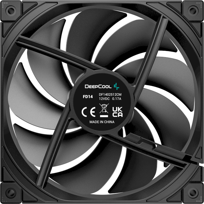 Вентилятор DEEPCOOL FD14 Black (R-FD14-BKNPN1-G)