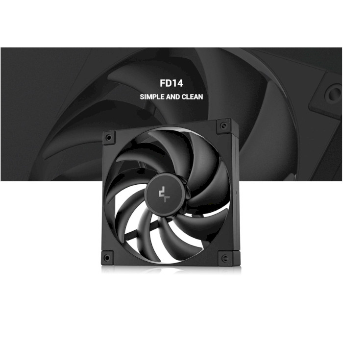 Вентилятор DEEPCOOL FD14 Black (R-FD14-BKNPN1-G)