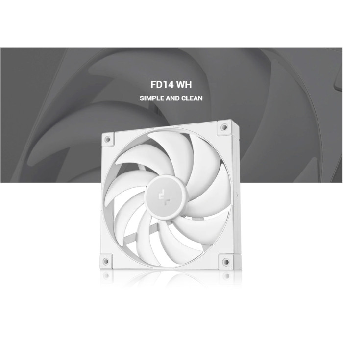 Вентилятор DEEPCOOL FD14 White (R-FD14-WHNPN1-G)