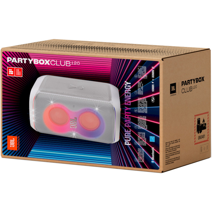 Акустическая система JBL PartyBox Club 120 White (JBLPBCLUB120SWEP)