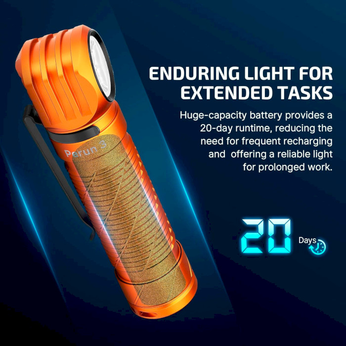 Ліхтар налобний OLIGHT Perun 3 Orange