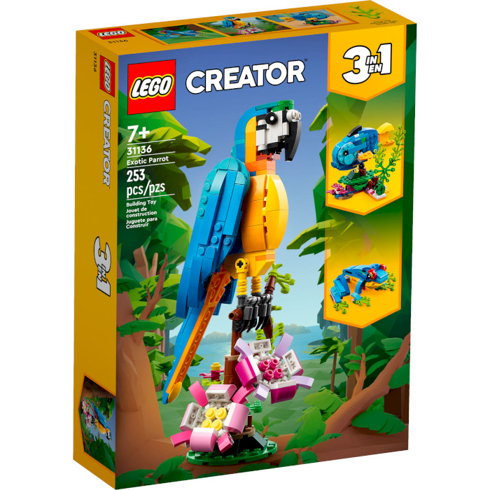 Конструктор LEGO Creator Экзотический попугай 253дет. (31136)