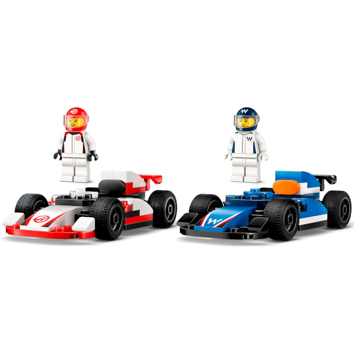 Конструктор LEGO City F1 Автомобили для гонок F1 команд Williams Racing и Haas F1 92дет. (60464)