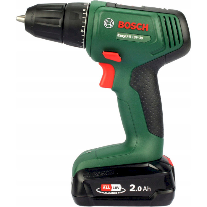 Аккумуляторная дрель-шуруповёрт BOSCH EasyDrill 18V-38 + АКБ 2Ah, ЗУ, кейс (0.603.9D8.003)