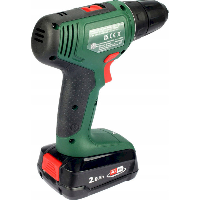 Аккумуляторная дрель-шуруповёрт BOSCH EasyDrill 18V-38 + АКБ 2Ah, ЗУ, кейс (0.603.9D8.003)