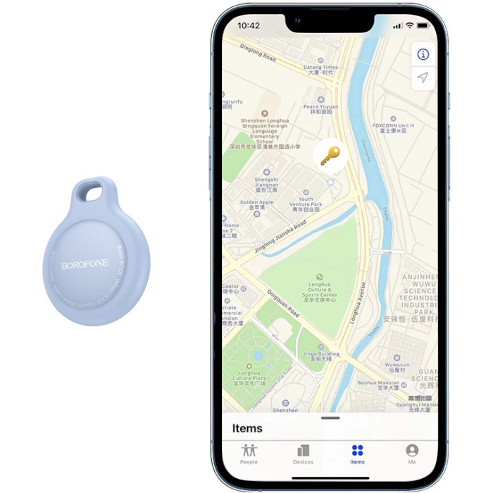 Пошуковий брелок BOROFONE C101 Exquisite Intelligent Positioning Anti-Lost Device Midnight Black