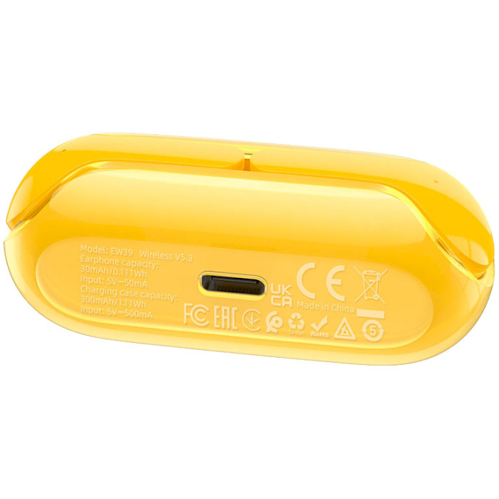 Наушники HOCO EW39 Bright Yellow