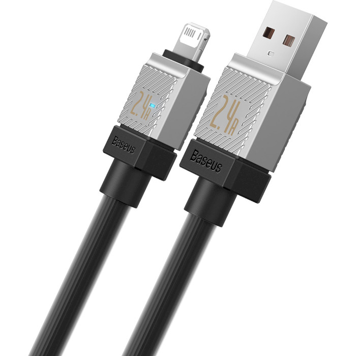 Кабель BASEUS CoolPlay Series Fast Charging Cable USB to iP 2.4A 1м Black (CAKW000401)