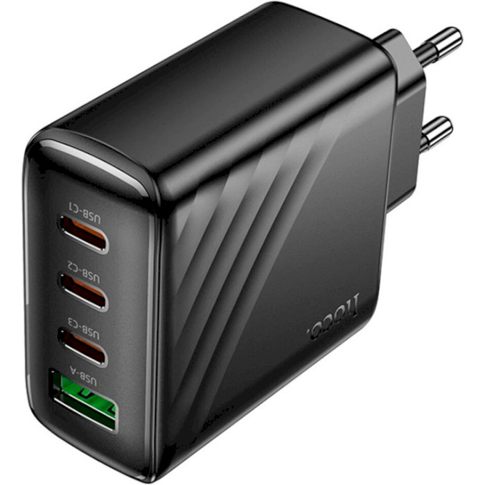 Зарядное устройство HOCO CS27A Supply 1xUSB-A, 3xUSB-C PD67W, QC3.0 Black (6942007639835)