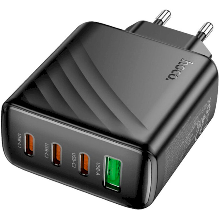 Зарядное устройство HOCO CS27A Supply 1xUSB-A, 3xUSB-C PD67W, QC3.0 Black (6942007639835)