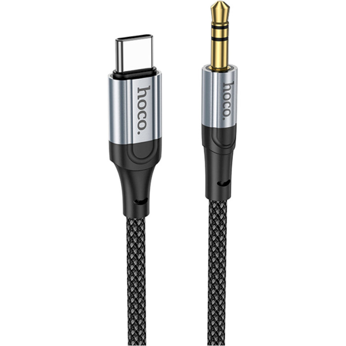 Кабель HOCO UPA26 Fresh AUX Audio Cable Type-C to 3.5mm 1м Black (6942007608824)