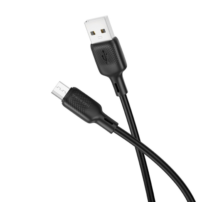 Кабель BOROFONE BX113 Lenny USB-A to Micro-USB 2м Black