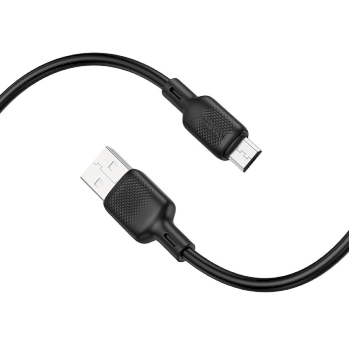 Кабель BOROFONE BX113 Lenny USB-A to Micro-USB 2м Black