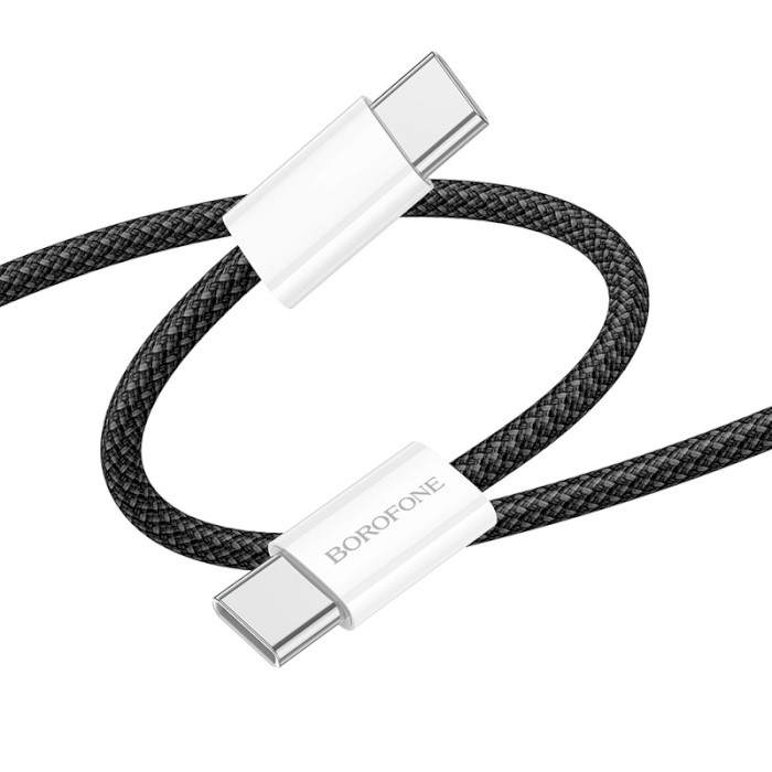 Кабель BOROFONE BX103 Original USB-C to USB-C 60 W 1м Black