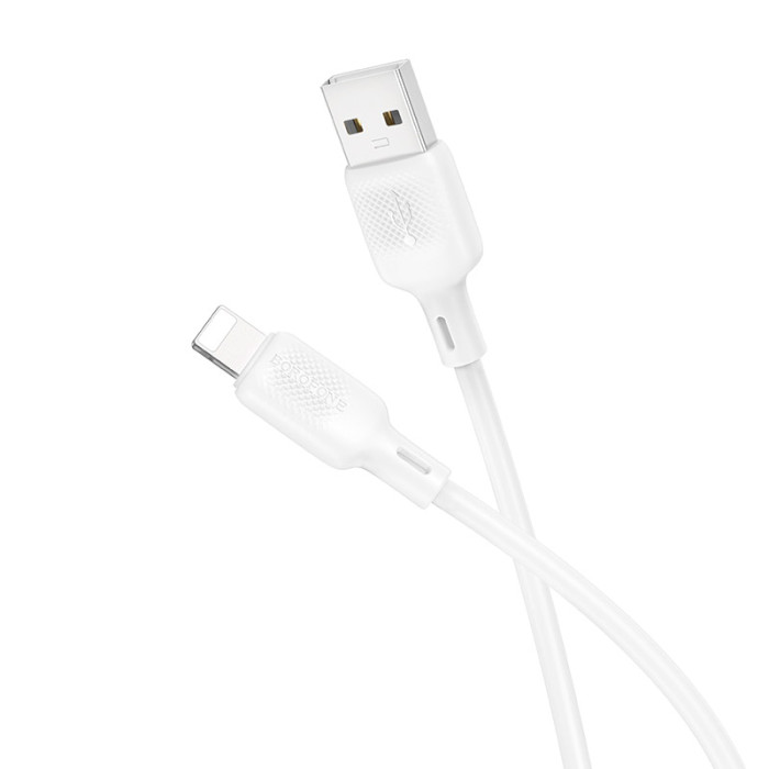 Кабель BOROFONE BX113 Lenny USB-A to Lightning 1м White