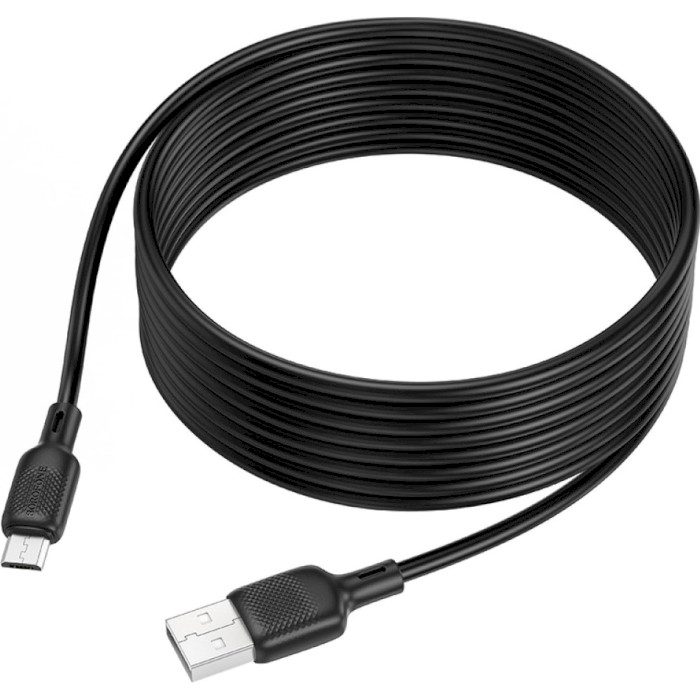 Кабель BOROFONE BX113 Lenny USB-A to Micro-USB 3м Black