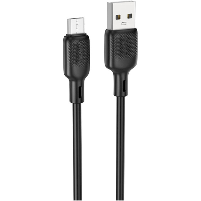 Кабель BOROFONE BX113 Lenny USB-A to Micro-USB 3м Black