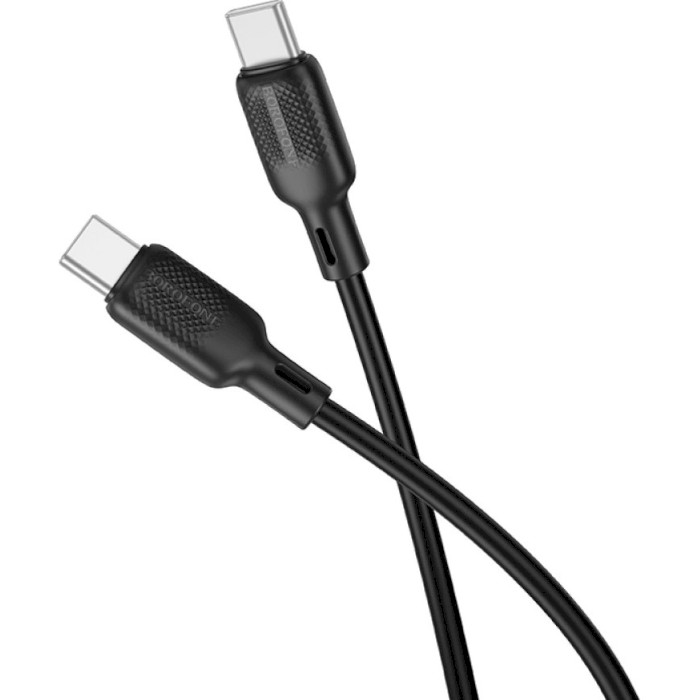 Кабель BOROFONE BX113 Lenny USB-C to USB-C 60W 1м Black