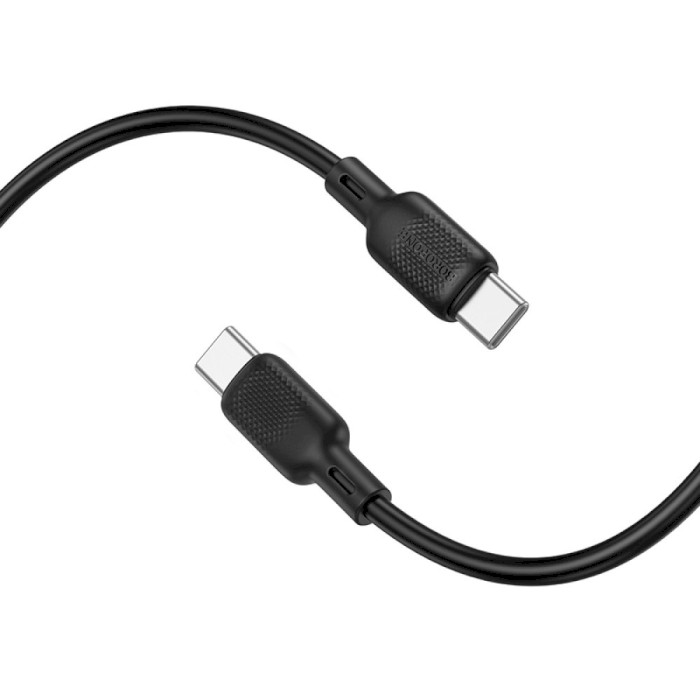 Кабель BOROFONE BX113 Lenny USB-C to USB-C 60W 1м Black