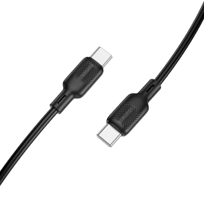 Кабель BOROFONE BX113 Lenny USB-C to USB-C 60W 1м Black