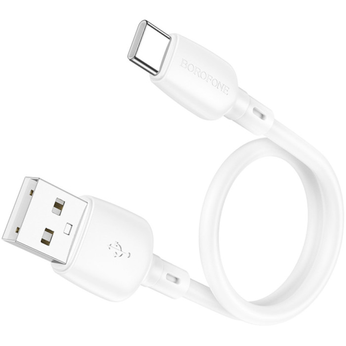 Кабель BOROFONE BX93 Super Power USB-A to USB-C 27W 0.025м White