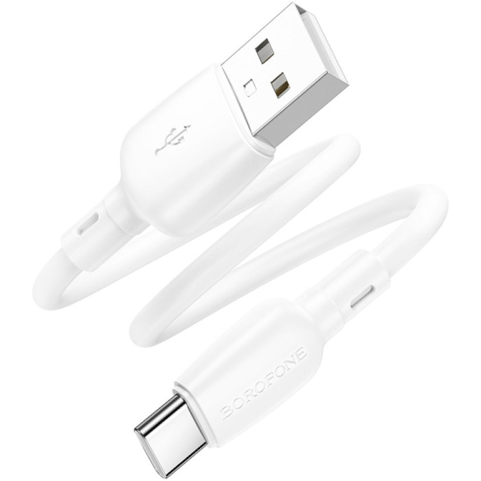 Кабель BOROFONE BX93 Super Power USB-A to USB-C 27W 0.025м White