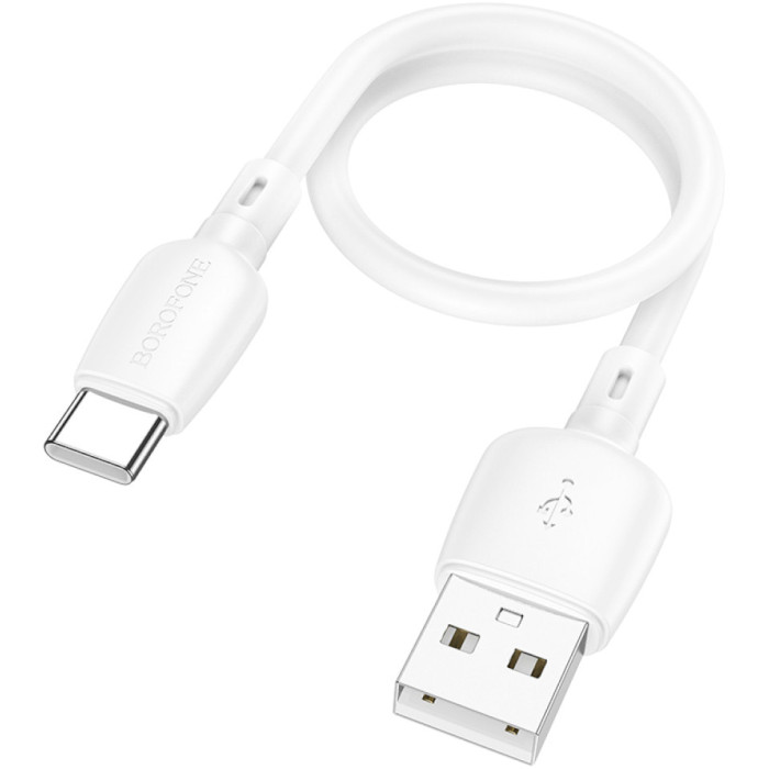 Кабель BOROFONE BX93 Super Power USB-A to USB-C 27W 0.025м White