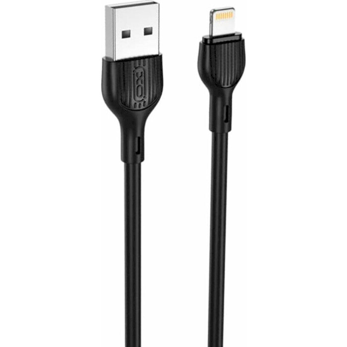 Кабель XO NB200 USB-A to Lightning 1м Black