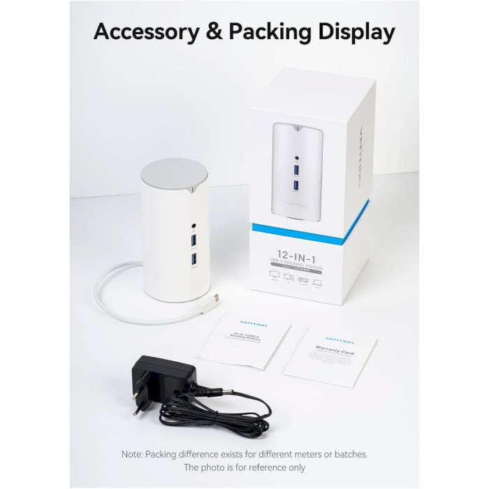 Порт-репликатор VENTION 12-in-1 USB-C Vertical Docking Station (TPHWC-EU)