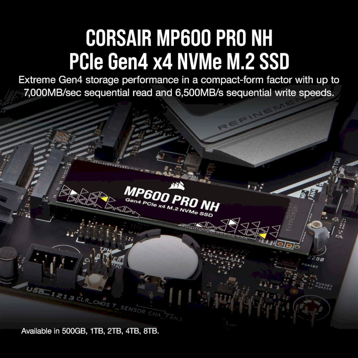 SSD диск CORSAIR MP600 Pro NH 8TB M.2 NVMe (CSSD-F8000GBMP600PNH)