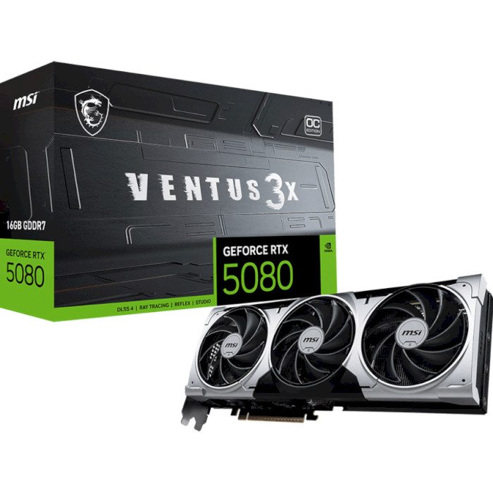 Видеокарта MSI GeForce RTX 5080 16G Ventus 3X OC Plus