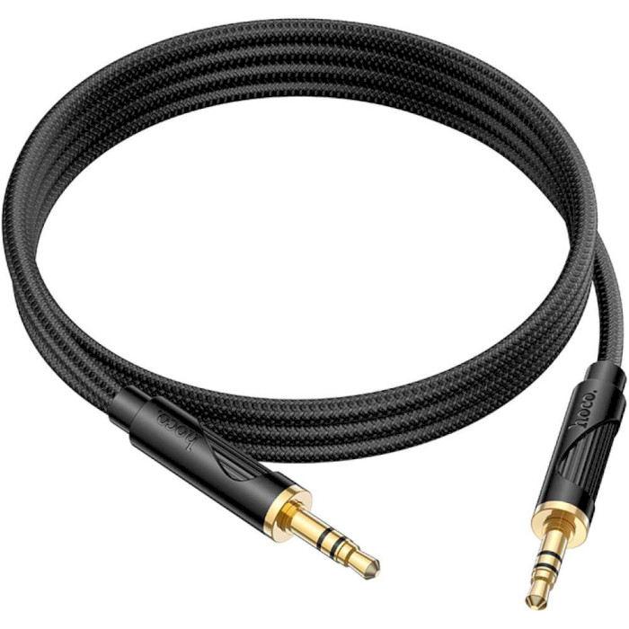 Кабель HOCO UPA30 Friend AUX Audio Cable mini-jack 3.5mm 1м Black (6942007625463)