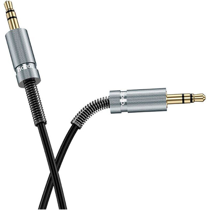 Кабель HOCO UPA31 Cindy Spring AUX Audio Cable mini-jack 3.5mm 3м Black (6942007631235)