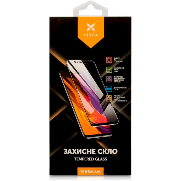 Захисне скло VINGA Black для ZTE Blade A35/A55 (VGZBA3555)