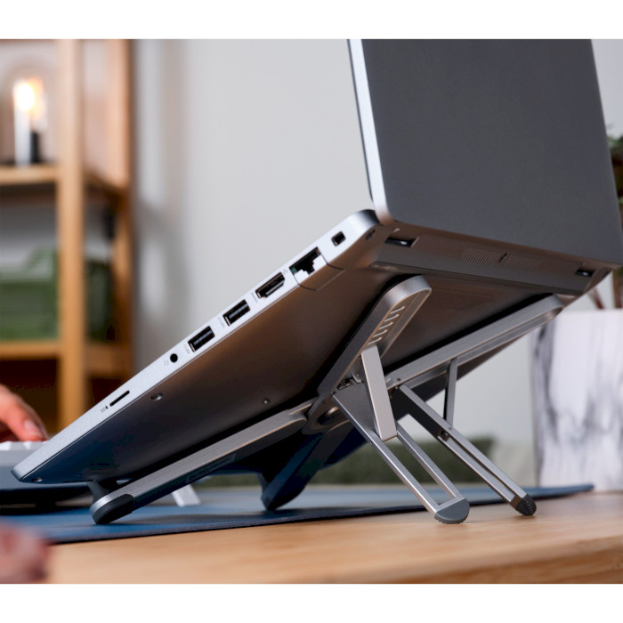 Подставка для ноутбука TRUST Macy Foldable Aluminium Laptop Stand Gray (25647)