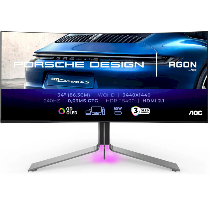 Монітор AOC Porsche Design Agon PD34