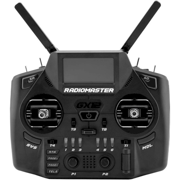 Пульт управления дроном RADIOMASTER GX12 Dual-Band Gemini-X Radio Controller ExpressLRS Edge XT M2 (HP0157.0094-BLK)