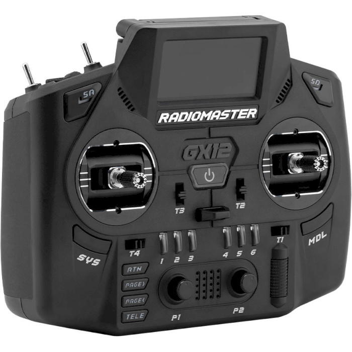 Пульт управления дроном RADIOMASTER GX12 Dual-Band Gemini-X Radio Controller ExpressLRS Edge XT M2 (HP0157.0094-BLK)